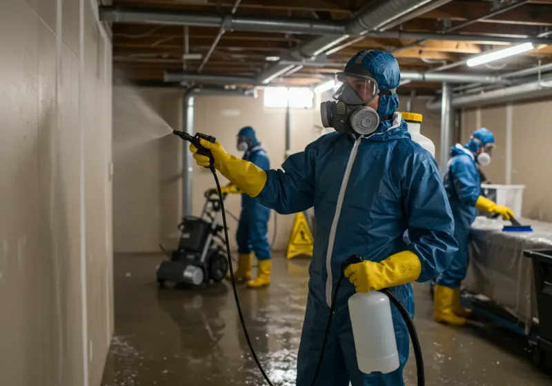 Basement Sanitization and Antimicrobial Treatment process in Logan County, AR